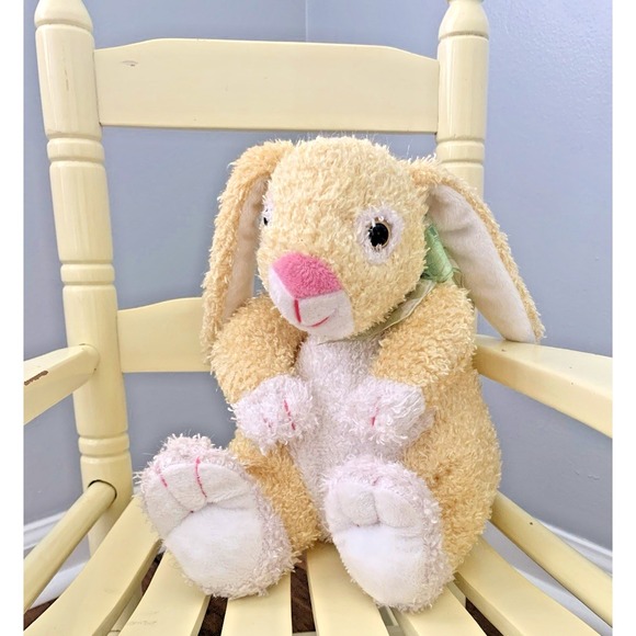 Dan Dee Other - Dan Dee Plush Bunny Yellow White Rabbit Easter Collector's Choice Floppy Ears